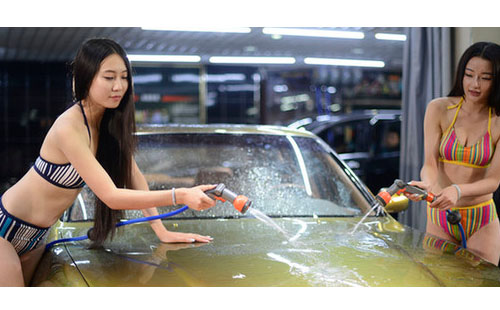 洗涤剂洗车